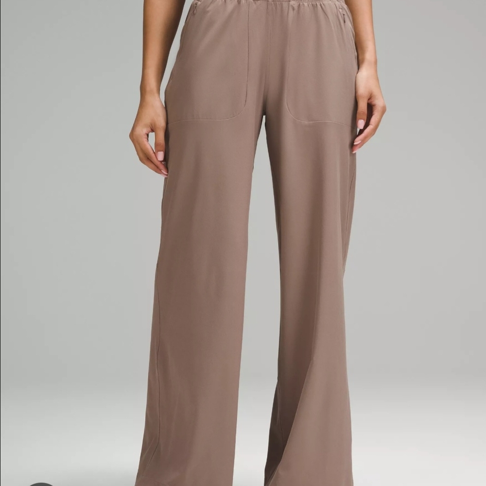 Lululemon Athletica Brown Wide Leg Pants